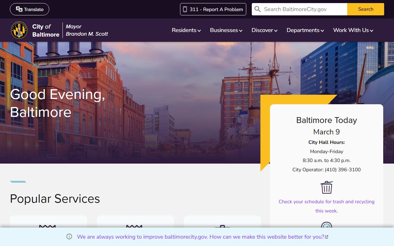 Baltimore jail mugshots city government homepage